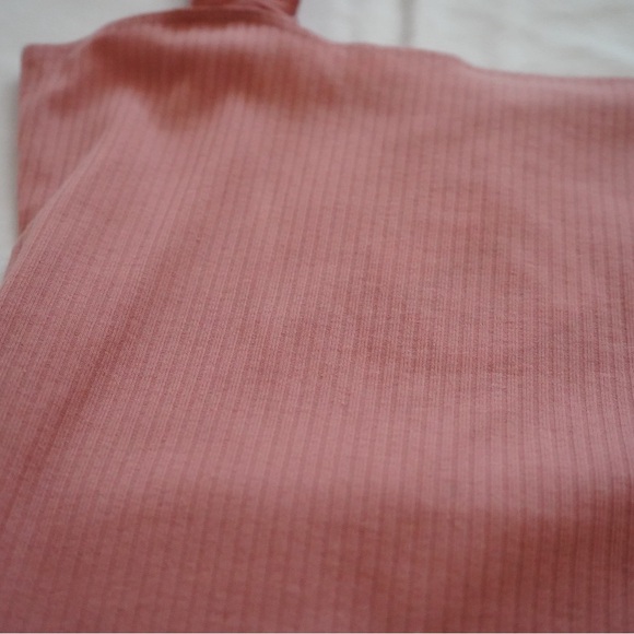 Peach Pink Ruffled Strap Bodysuit - Picture 2 of 3